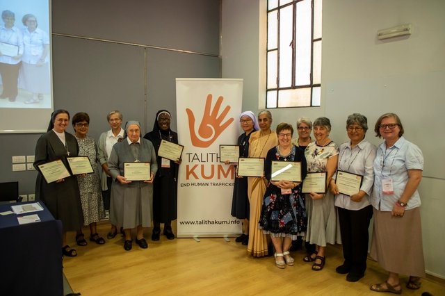 Ten sisters honored in Rome for their commitment to eradicating human trafficking in the world