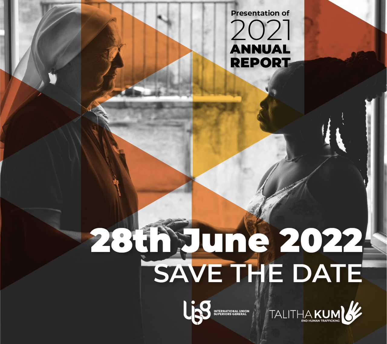 SAVE THE DATE! MARTEDÌ 28 GIUGNO PRESENTAZIONE ONLINE DEL REPORT DI TALITHA KUM 2021